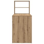 vidaXL Bureau chêne artisanal 113 x 54 x 120 cm Bois d'ingénierie