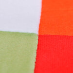 vidaXL Fauteuil cube avec design de patchwork Chrome Tissu