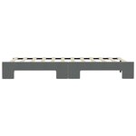 vidaXL Lit de jour avec gigogne sans matelas gris foncé 90x190 cm