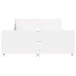 vidaXL Cadre de lit sans matelas blanc 120x200 cm bois de pin massif
