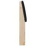 vidaXL Tête de lit capitonnée Noir 100 cm Pin massif