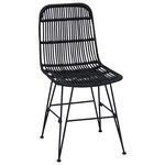 vidaXL Chaise de salle à manger 2 Pièces Noir 41 x 55 x 85 cm