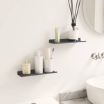 vidaXL Étagère flottante 2 pc Anthracite 30 x 9 x 2 5 cm Acier