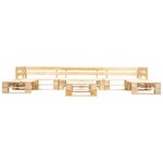 vidaXL Salon de jardin palette 6 Pièces avec coussins gris bois