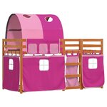 vidaXL Lit superposé sans matelas 90x200 cm bois de pin massif