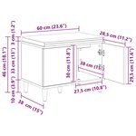 vidaXL Banc d'entrée avec coussin avec stockage Blanc 60 x 38 x 46 cm