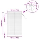 vidaXL Store de Fenêtre avec des rideaux Autre Noir 120 x 175 cm Aluminium