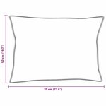vidaXL Oreiller avec oreiller Blanc 50 x 70 cm Coton