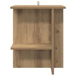 vidaXL Table basse 2 pc Chêne artisanal 40 x 30 x 49 cm
