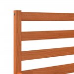 vidaXL Cadre de lit sans matelas cire marron 200x200cm bois pin massif