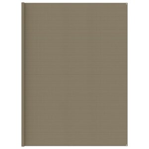 vidaXL Tapis de tente Taupe 400x700 cm PEHD