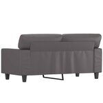 vidaXL Canapé à 2 places Gris 120 cm Similicuir