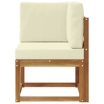 vidaXL Canapé d'angle extérieur Bois d'Acacia Massif