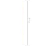 vidaXL Mât de parasol 250 cm Acier galvanisé