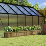 vidaXL Jardinières 2 Pièces bois de pin imprégné