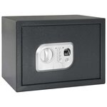 vidaXL Coffre électronique numérique avec verrouillage par empreinte digitale 25x35x25 cm en acier