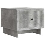 vidaXL Table basse Gris béton 49 x 50 x 40 cm Bois d'ingénierie