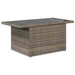 vidaXL Salon de jardin avec coussins 6Pièces marron résine tressée acacia