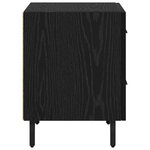 vidaXL Cabinet de chevet 2 Pièces Chêne noir 40 x 35 x 47 5 cm