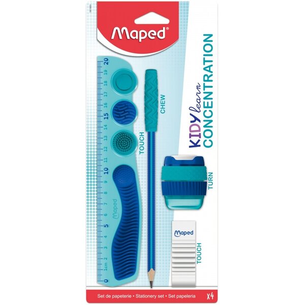 Maped Kit KIDY learn CONCENTRATION  4 pièces  carte blister
