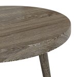 vidaXL Ensemble de tables d'appoint 3 Pièces Gris MDF et fer