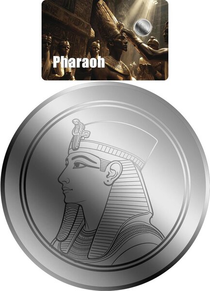 Pièce de monnaie en Platine 25 Dollars g 0.062 (1/500 oz) Millésime 2026 PHARAOH 1/500 (PRÉCOMMANDE)