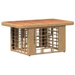 vidaXL Ensemble de salle à manger pour jardin 3 Pièces Nature et Blanc