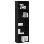 vidaXL Bibliothèque chêne noir 60x30x189 cm bois d'ingénierie
