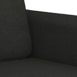 vidaXL Ensemble de canapés 2 Pièces avec coussins noir tissu
