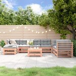 vidaXL Salon de jardin 8 Pièces bois massif douglas
