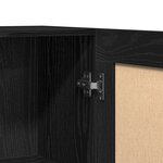 Buffet vidaXL en chêne noir 120x30 5x70 cm en bois d'ingénierie