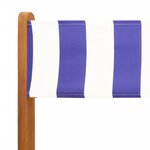 vidaXL Ensemble de bistro 3 Pièces bleu et blanc tissu et bois massif