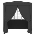 vidaXL Tente de réception avec parois 2 5x2 5 m Anthracite 90 g/m²