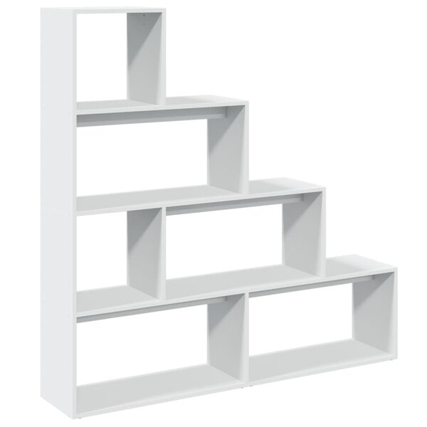 vidaXL Étagère séparatrice de pièce à 4 niveaux blanc 143 5x29x143 5cm