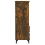 vidaXL Buffet haut Chêne fumé 40x36x110 cm Bois d'ingénierie