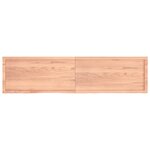 vidaXL Dessus de table marron clair bois chêne massif traité