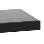 vidaXL Socle de parasol Granite 20 kg Carré Noir
