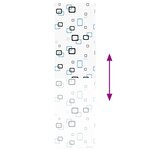 vidaXL Store enrouleur de douche 70x240 cm largeur du tissu 66 cm