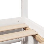 vidaXL Cadre de lit sans matelas blanc 120x200 cm bois de pin massif