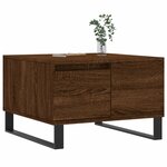 vidaXL Table basse chêne marron 55x55x36 5 cm bois d'ingénierie
