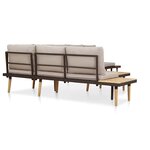 vidaXL Salon de jardin 7 places avec coussins Acacia solide Marron
