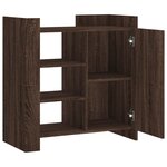 vidaXL Buffet chêne marron 73 5x35x75 cm bois d'ingénierie