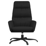 vidaXL Chaise de relaxation Noir Similicuir