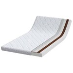 vidaXL Matelas avec Couche de Coco Blanc 200 x 100 cm Mousse PU