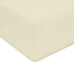 vidaXL Pouf d'Extérieur Bois d'Acacia Massif Blanc