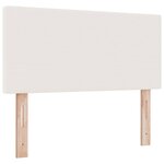 vidaXL Tête de lit Crème 100 cm Tissu en velours côtelé