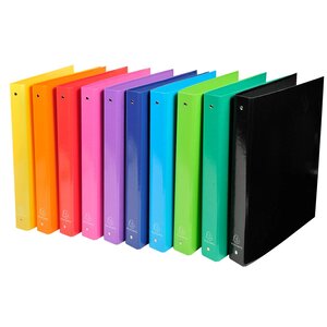 Classeur A4 4 Anneaux 30mm Iderama - Couleurs Assorties - X 10 - Exacompta