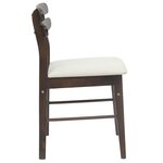 vidaXL Chaise de salle à manger 2 Pièces Marron clair et clair