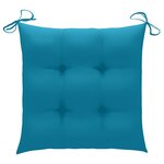 vidaXL Chaises pliables d'extérieur lot de 4 et coussins Bois d'acacia