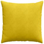 vidaXL Coussins de canapé 2 Pièces Jaune 60 x 60 cm